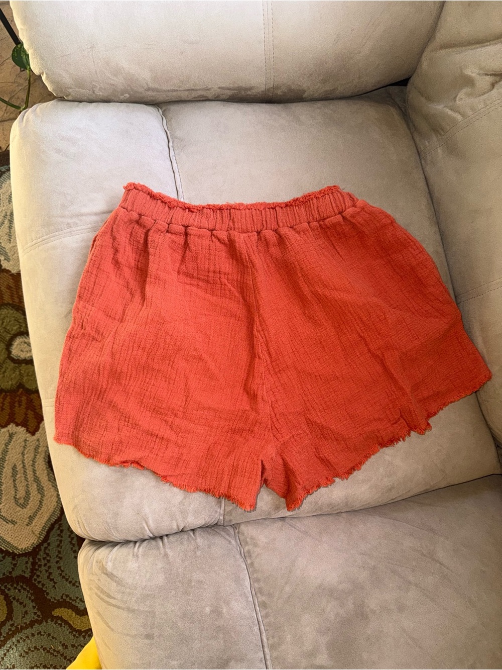 Blank NYC High-Waist Orange Cotton Shorts-NWT - Picture 2 of 3
